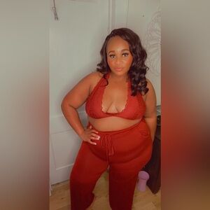 Two piece pant suit with bralette ❤️‍🔥